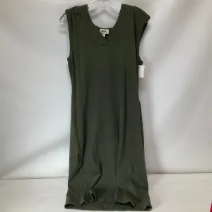 Dress Casual Midi By Cmc In Green, Size: L
