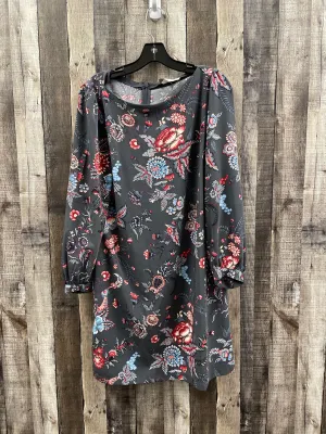 Dress Casual Midi By Loft In Grey, Size: Lp