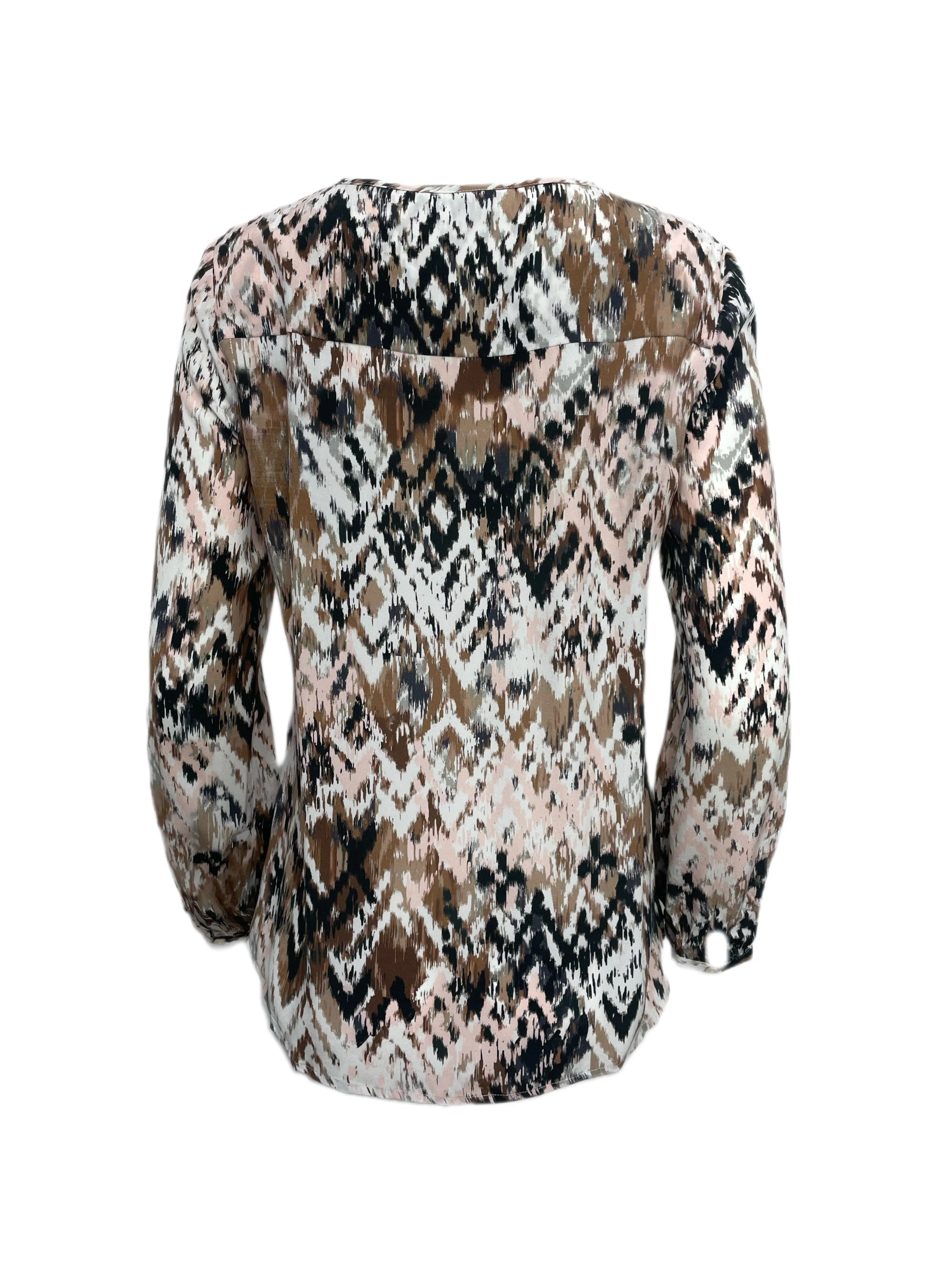 ECRU Women's Pink Multicolor Lightweight Blouse #100 S NWOT