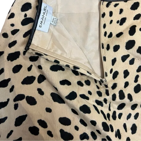 Emanuel Ungaro Animal Print Pencil Skirt