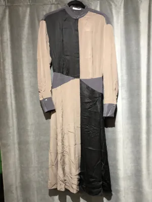 Equipment Tri-color Neutral Color Block Midi dress