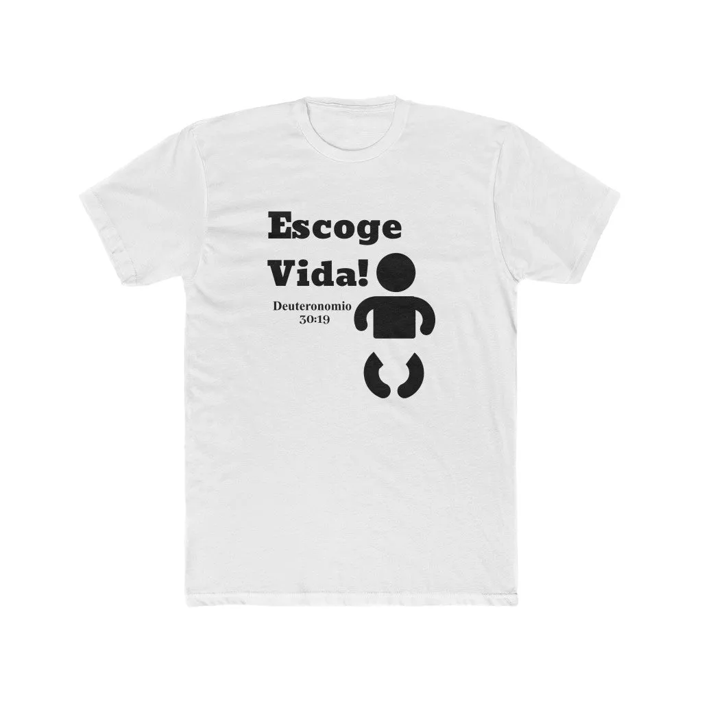 Escoge Vida Men's Cotton Crew Tee