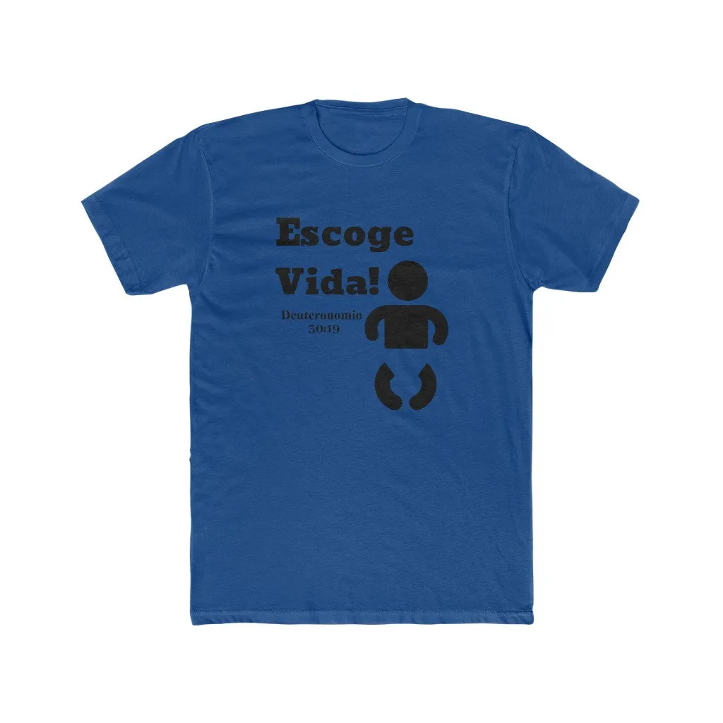 Escoge Vida Men's Cotton Crew Tee
