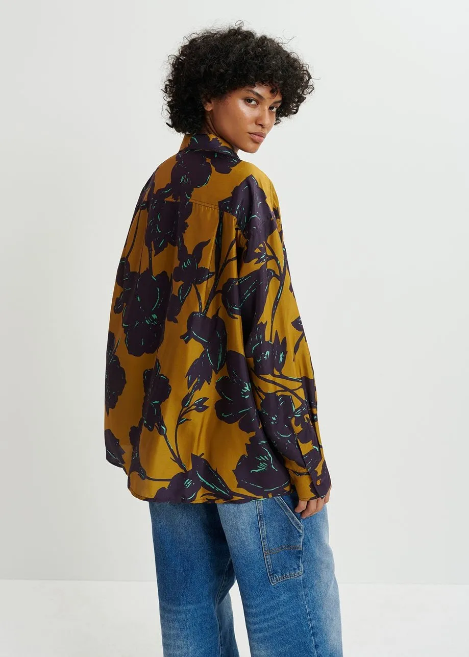 Essentiel Antwerp Girt Boxy Fit Silk Shirt (More Colors)