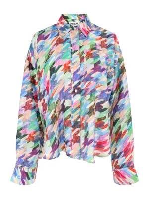 Essentiel Antwerp Girt Boxy Fit Silk Shirt (More Colors)