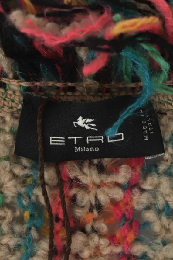 Etro Rainbow Crochet Fringe Jacket*