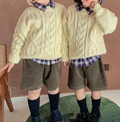 Family Matching Retro Knitted Pullover Sweater