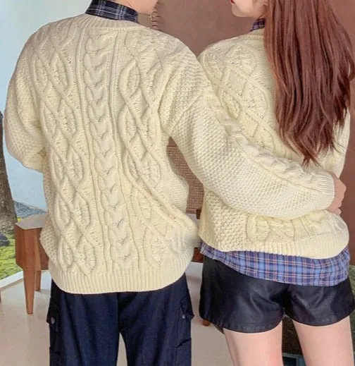 Family Matching Retro Knitted Pullover Sweater