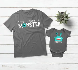 Father Son Matching Shirts Funny Daddy And Me Outfits