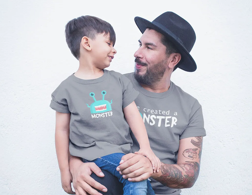 Father Son Matching Shirts Funny Daddy And Me Outfits