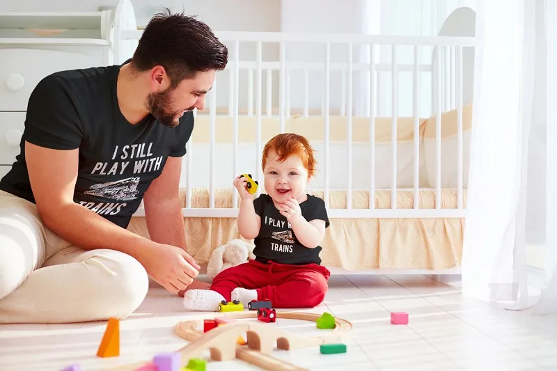 Father Son Matching Shirts I Still Play with Trains