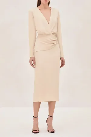 Fraser Midi Dress in Cream