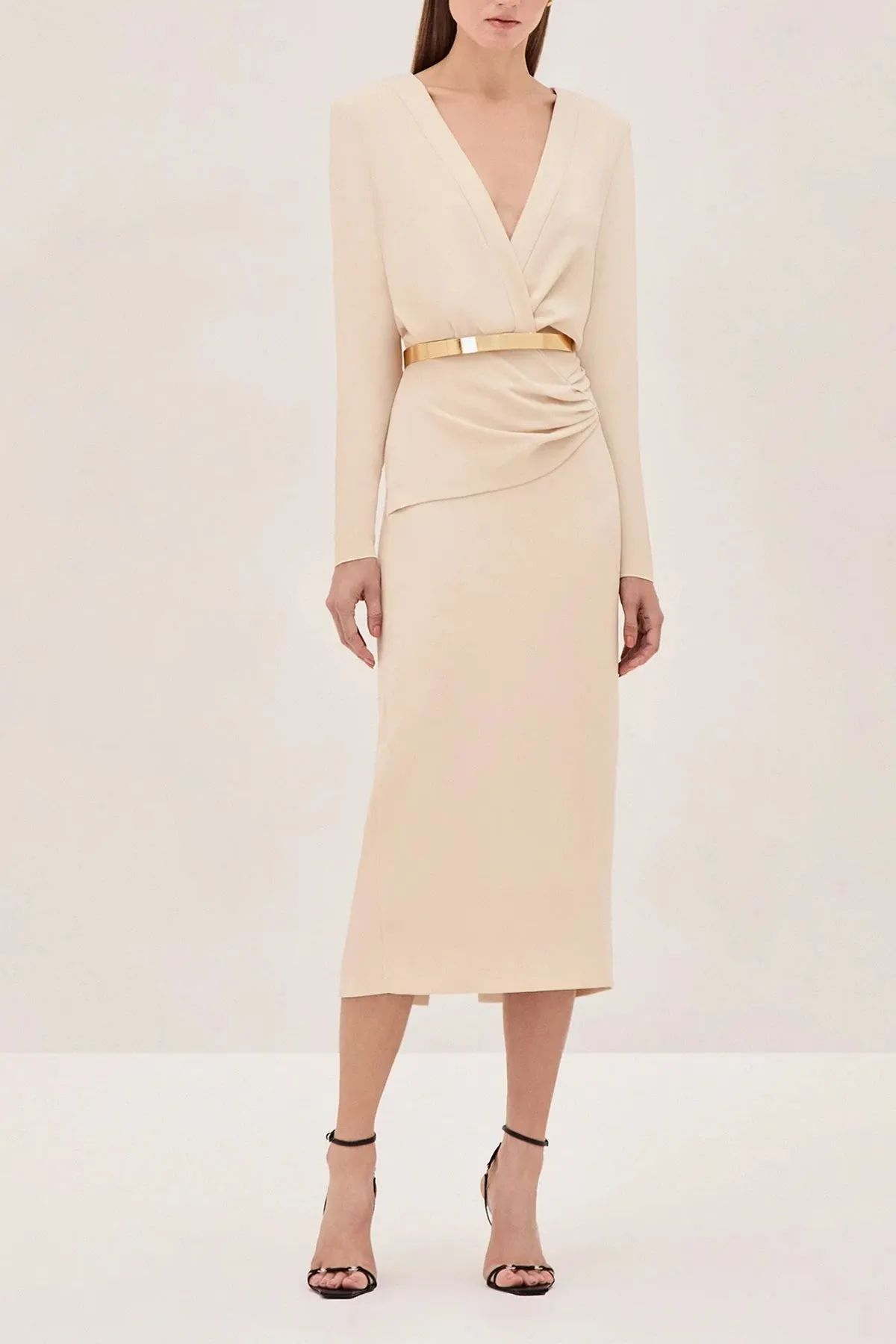 Fraser Midi Dress in Cream