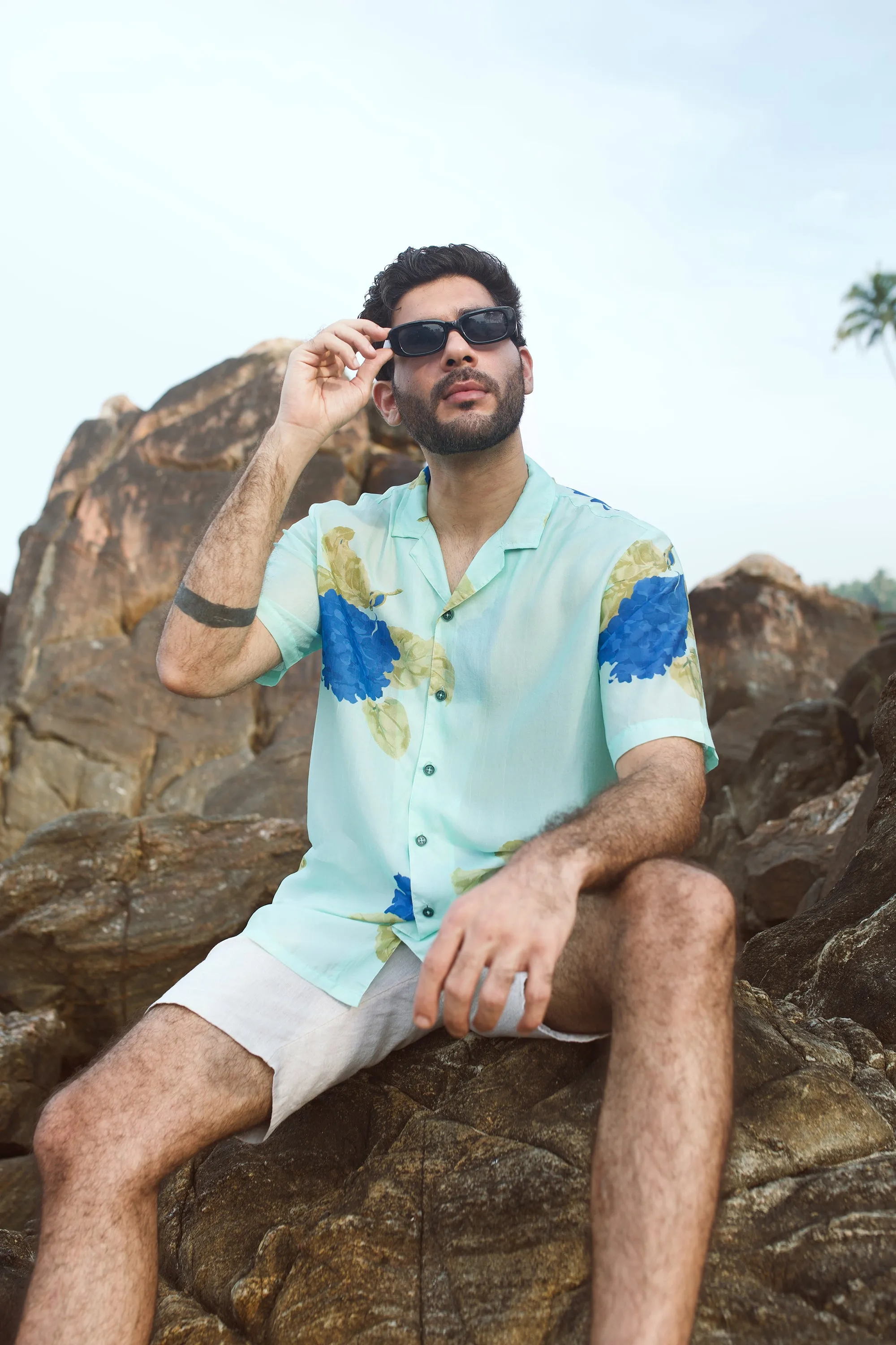 Freesia Blue Oversize Shirt