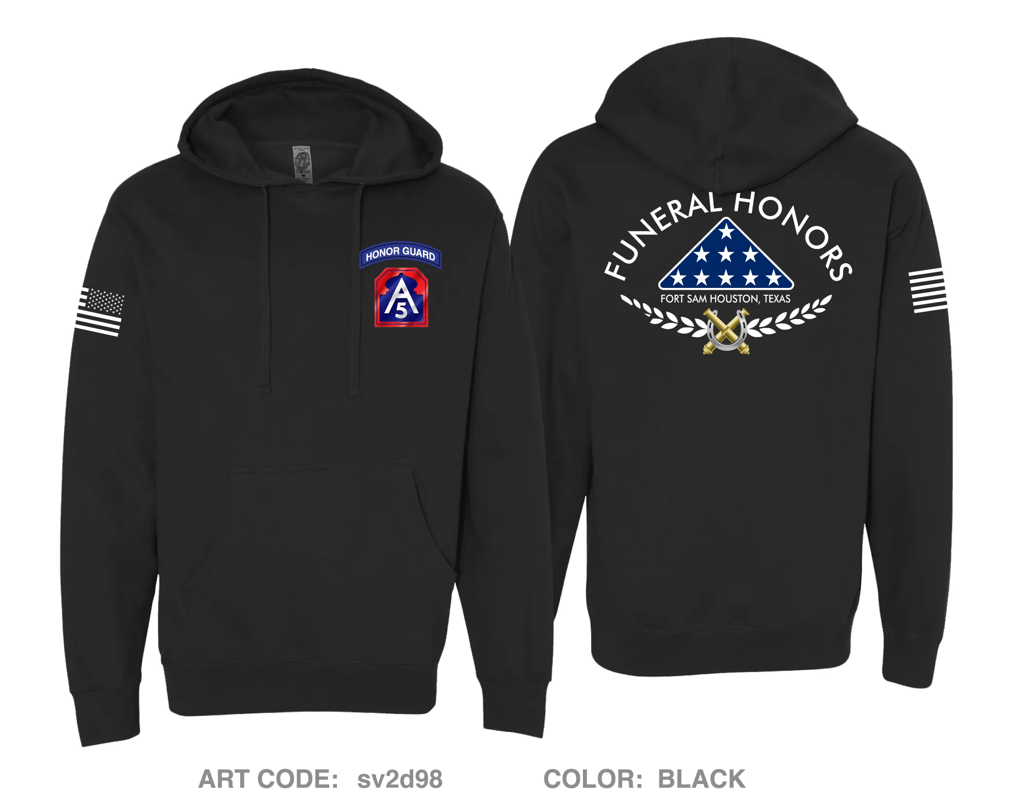 FUNERAL HONORS PLATOON, HSC, HHBN, ARNORTH Comfort Unisex Hooded Sweatshirt - sv2d98