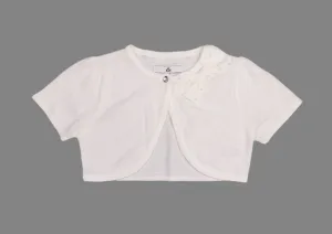 GIRL SIZE 8/9 YEARS - M&S Kids, Soft Knit Shrug, Off-White EUC B32