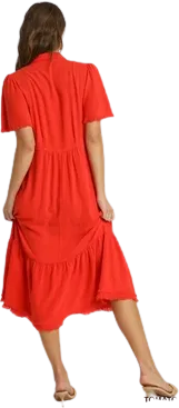 GRACIE DRESS RED