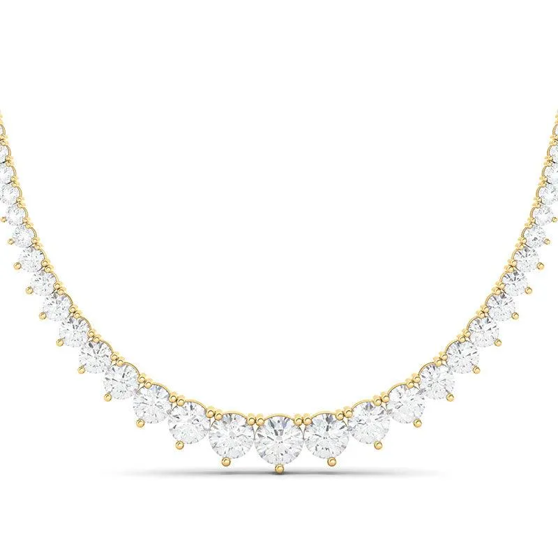 Graduated Diamond Riviera Tennis Necklace