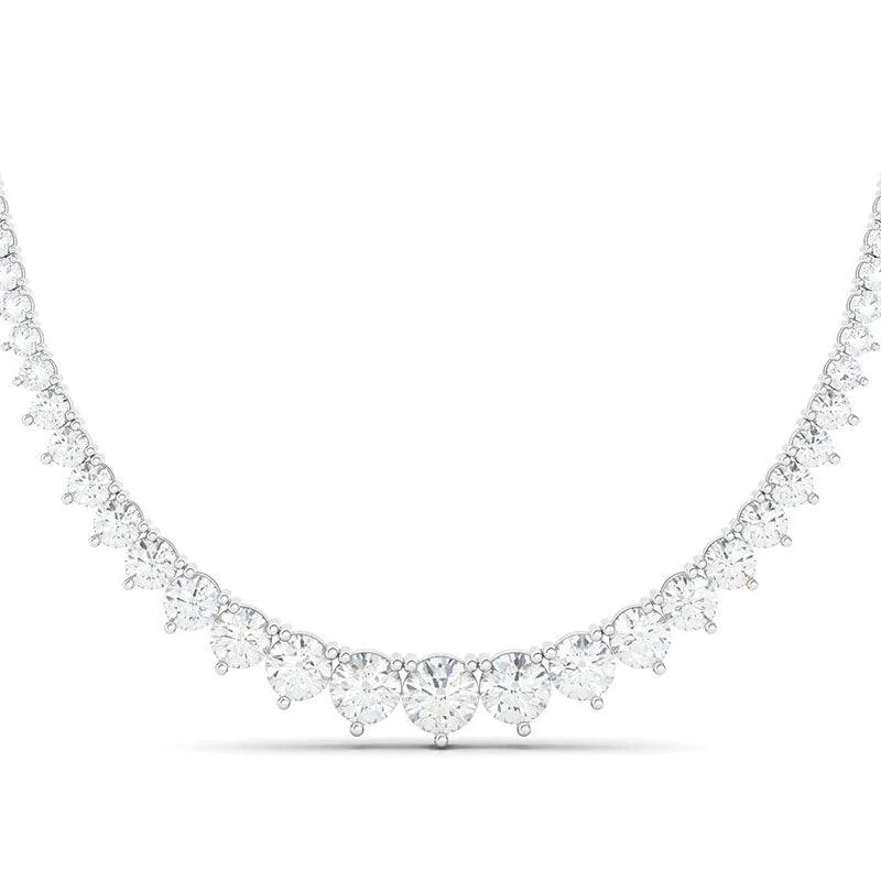 Graduated Diamond Riviera Tennis Necklace