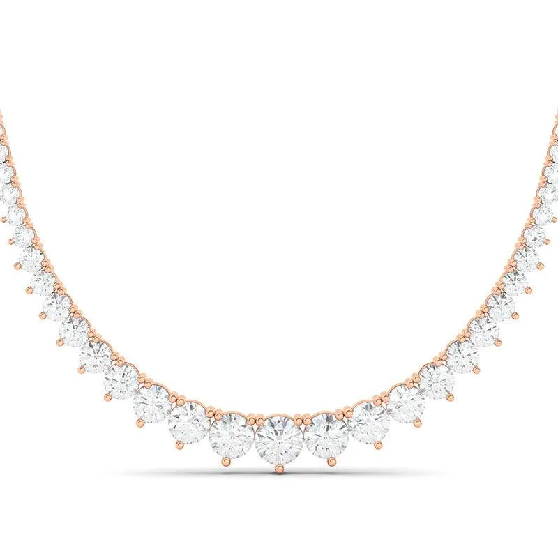 Graduated Diamond Riviera Tennis Necklace