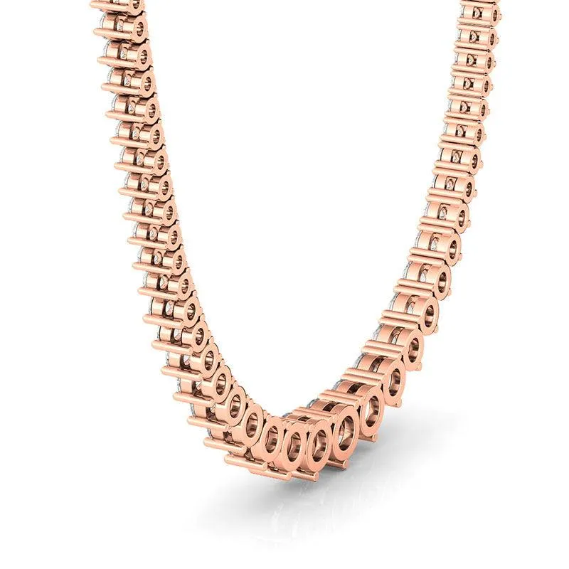 Graduated Diamond Riviera Tennis Necklace
