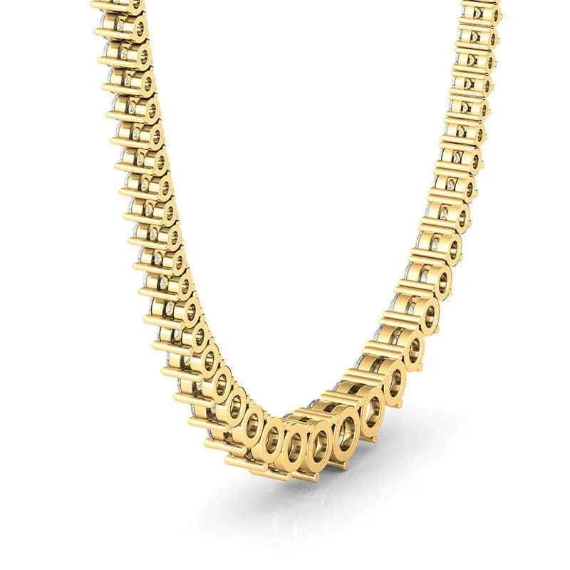 Graduated Diamond Riviera Tennis Necklace