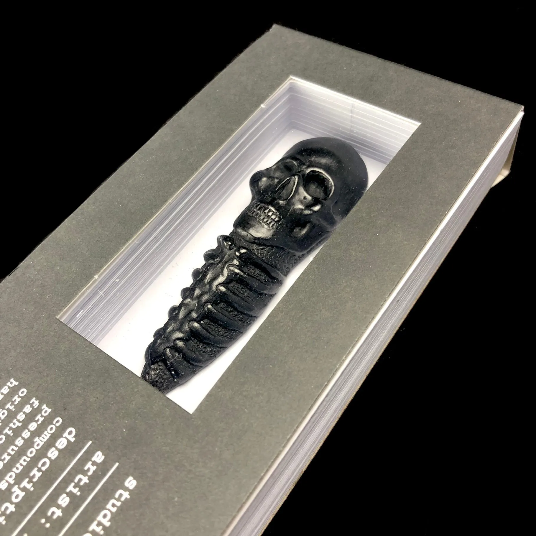 Graphite Skull Paper Pad