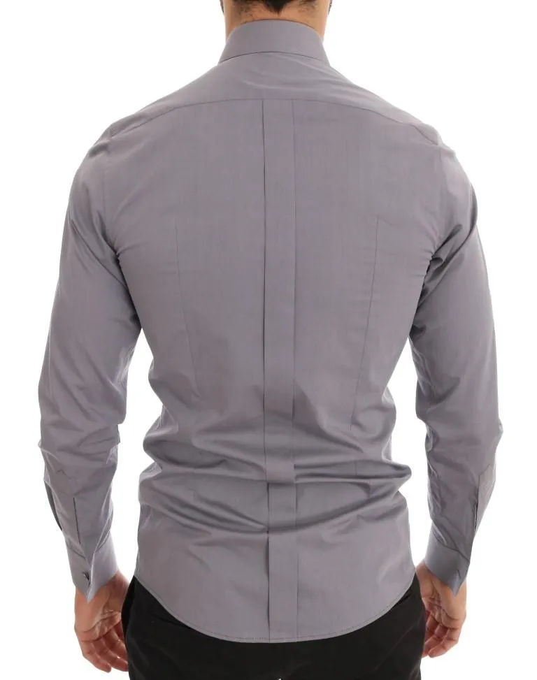 Gray Crystal Bee GOLD SLIM Fit Shirt