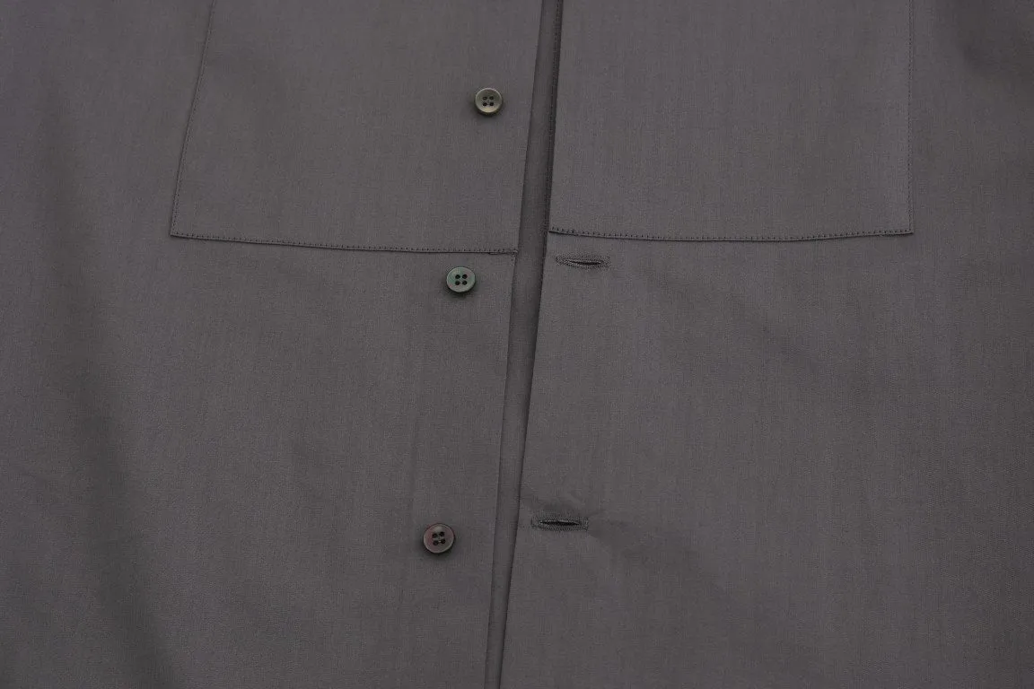 Gray Crystal Bee GOLD SLIM Fit Shirt