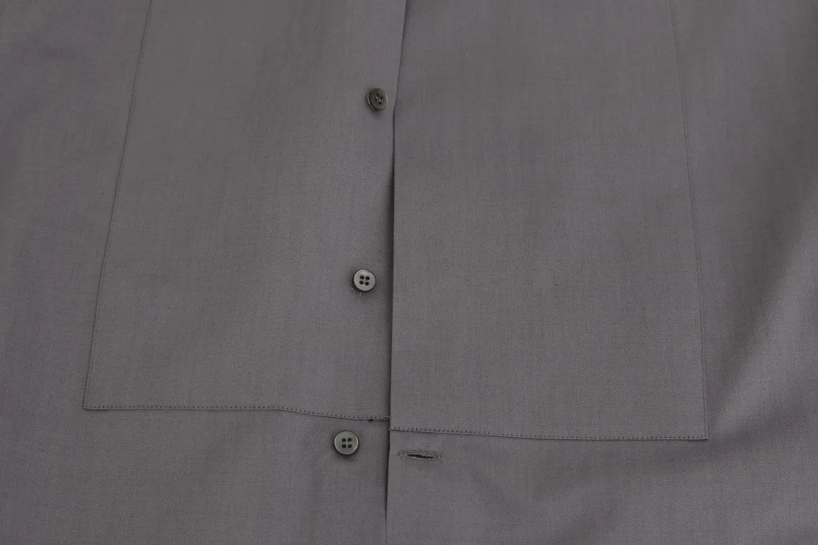 Gray Crystal Bee GOLD SLIM Fit Shirt