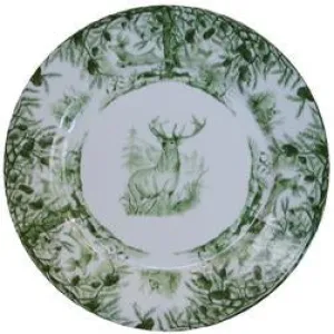 Green Deer 8" Salad/Dessert Plate