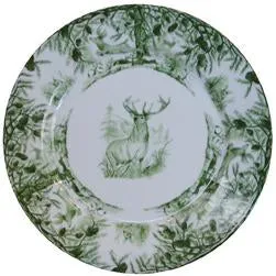 Green Deer 8" Salad/Dessert Plate