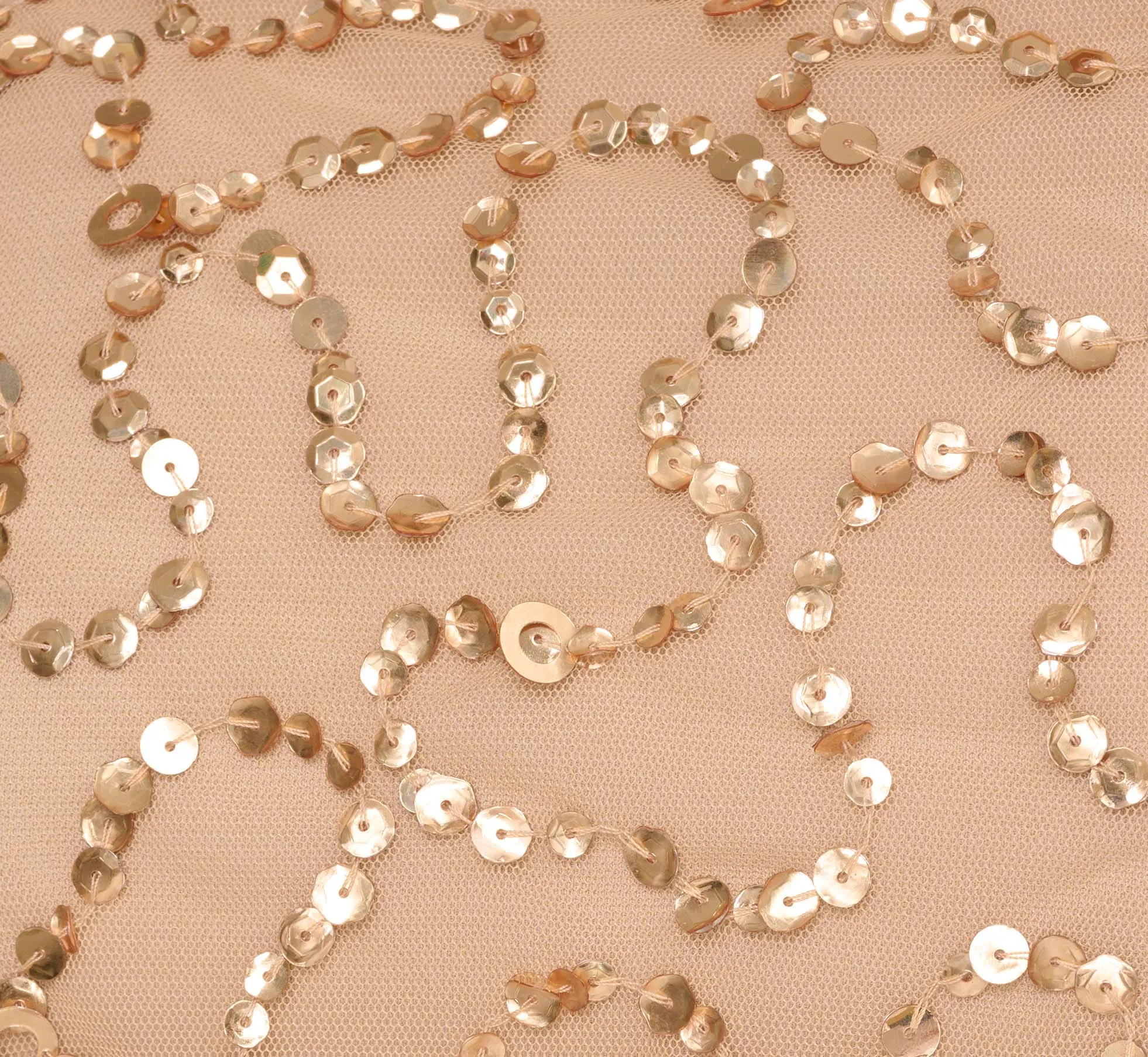 Hand-Beaded Off-The-Shoulder Blouson Top In Champagne Gold