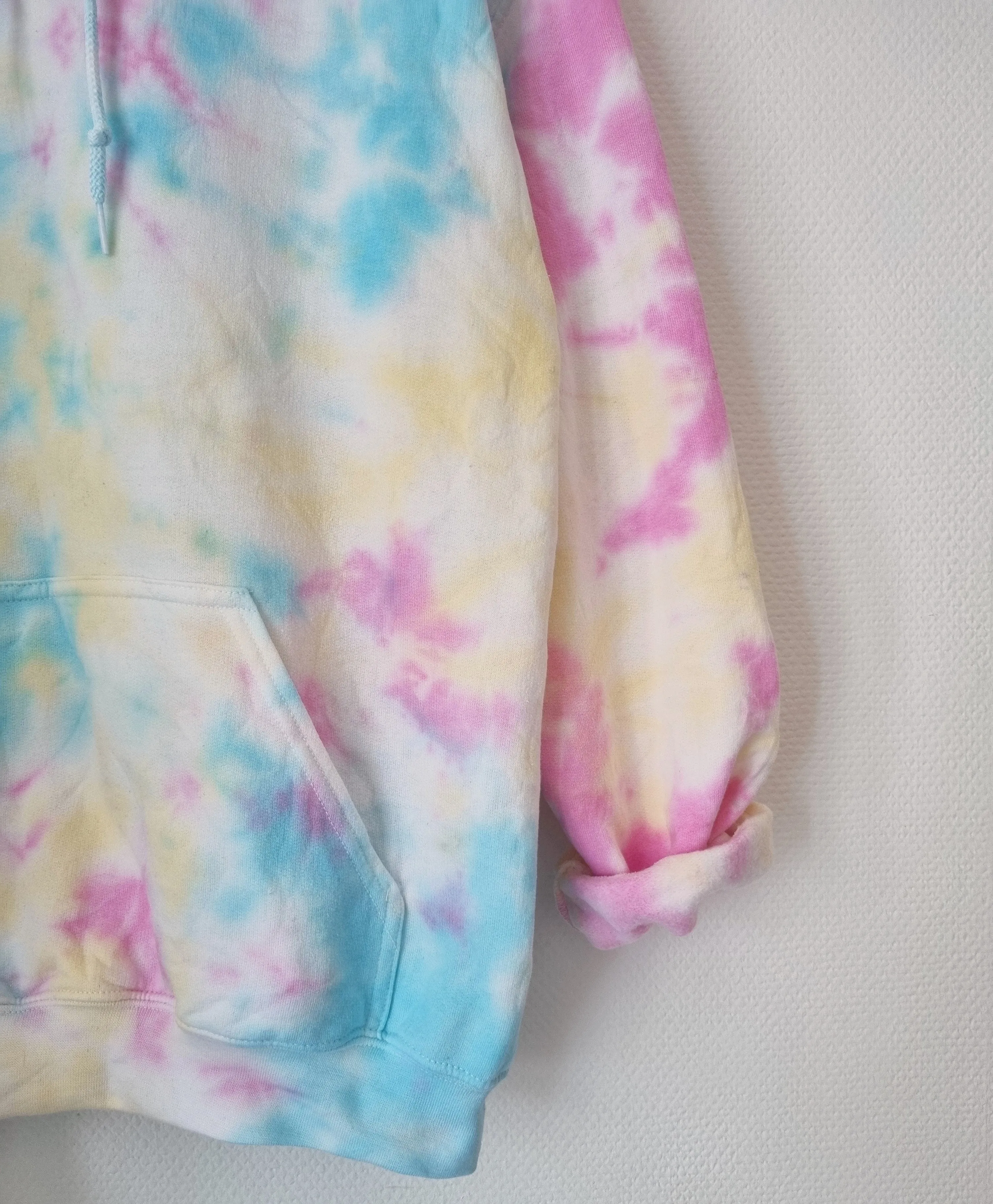 Hand Designed Pastel Galaxy Tie-Dye Hoodie