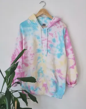 Hand Designed Pastel Galaxy Tie-Dye Hoodie