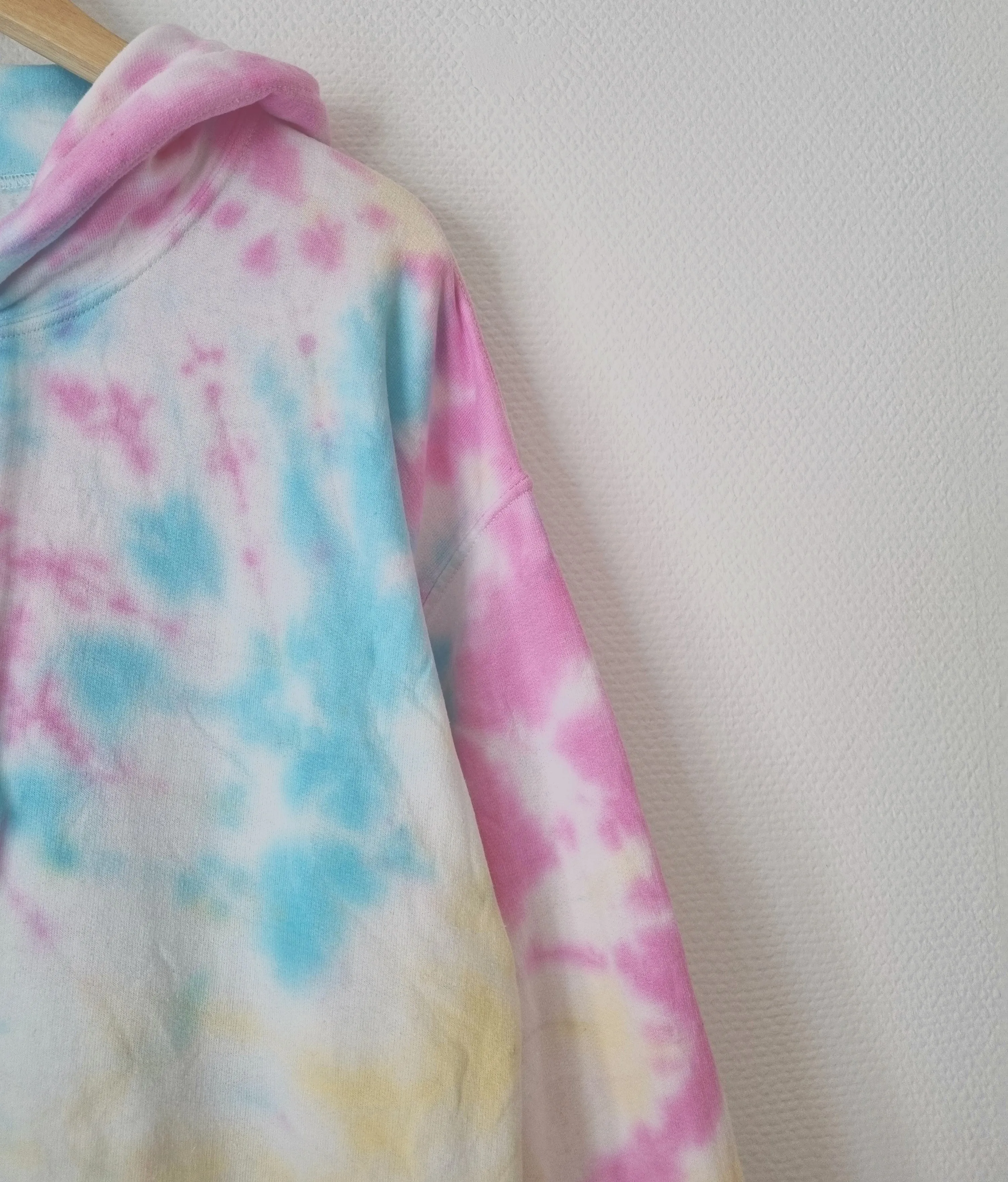 Hand Designed Pastel Galaxy Tie-Dye Hoodie