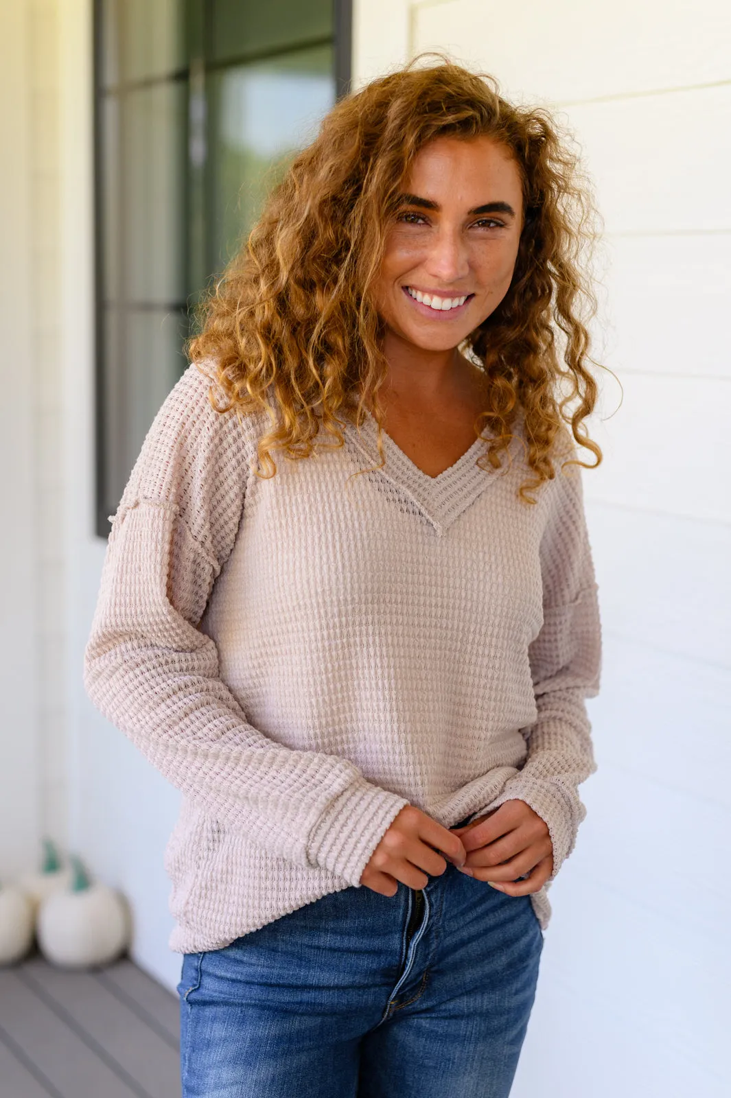 Hazel Blues® |  Calm In The Chaos V-Neck Sweater