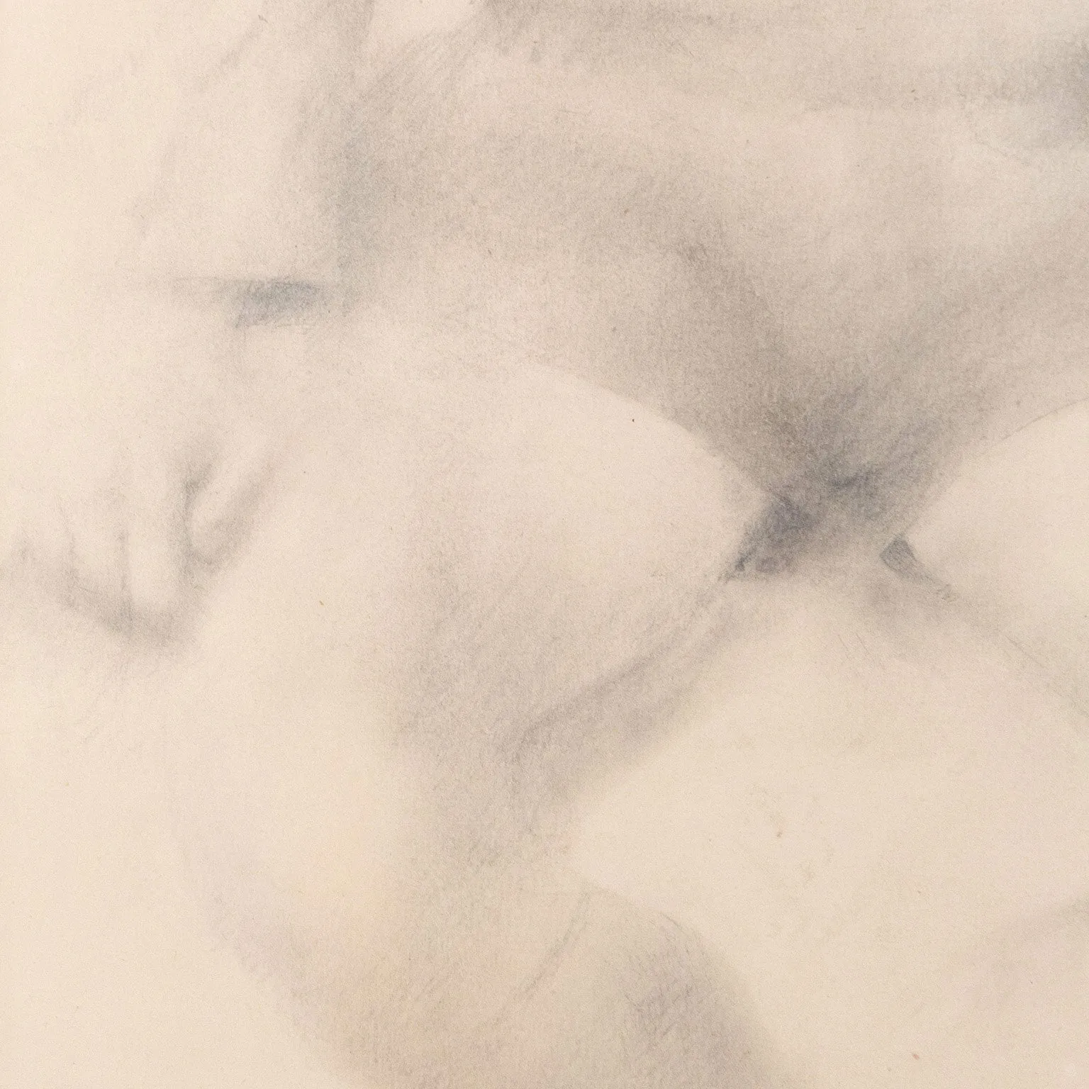 JACK CHAMBERS "STUDY OF A YOUNG BOY" GRAPHITE ON PAPER, 1958