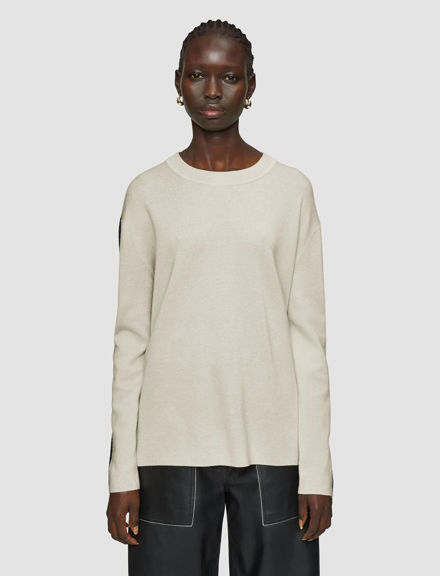 JOSEPH BI-COLOUR KNIT SWEATER
