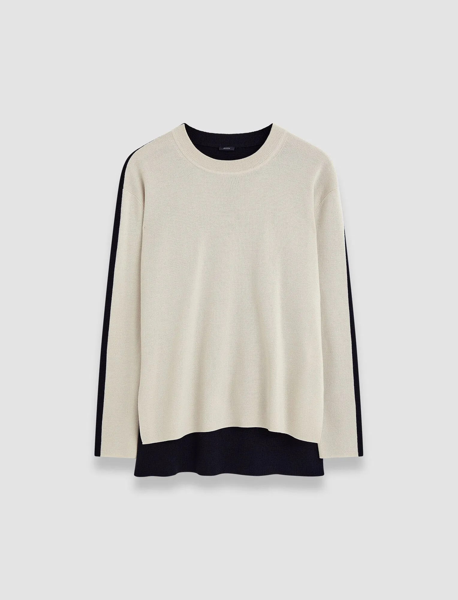 JOSEPH BI-COLOUR KNIT SWEATER