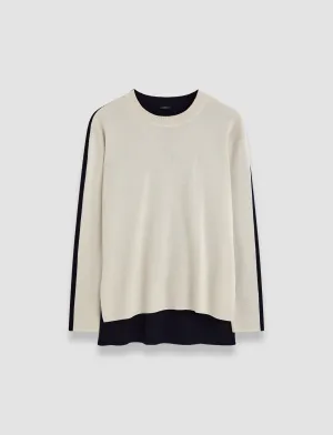JOSEPH BI-COLOUR KNIT SWEATER