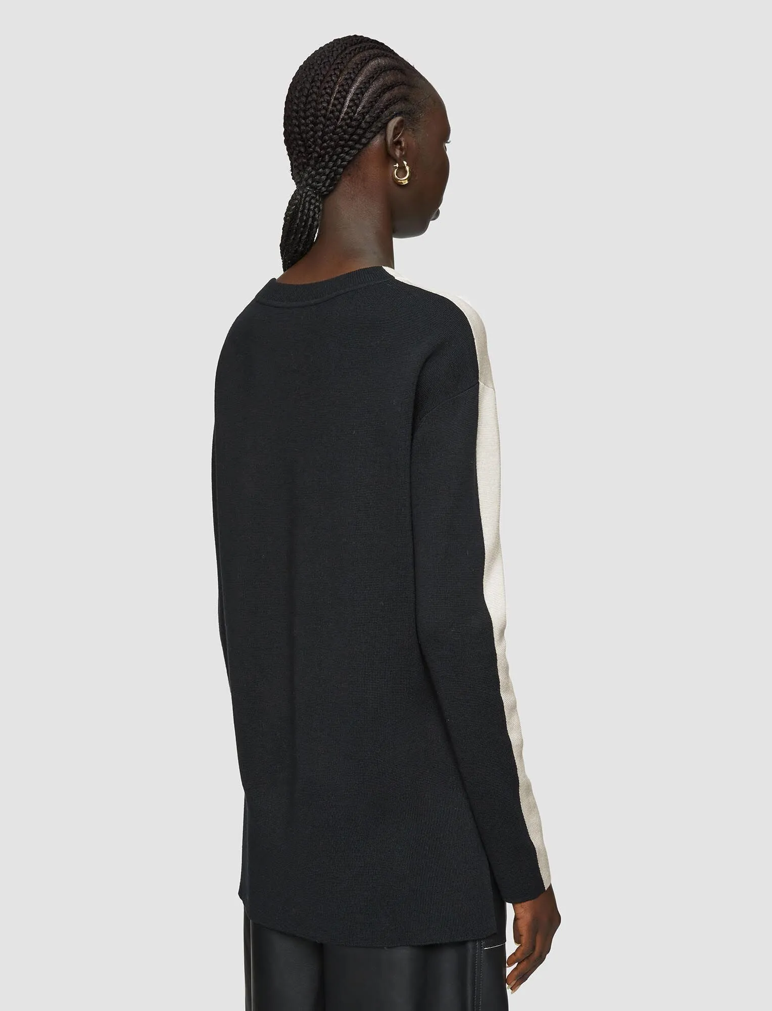 JOSEPH BI-COLOUR KNIT SWEATER