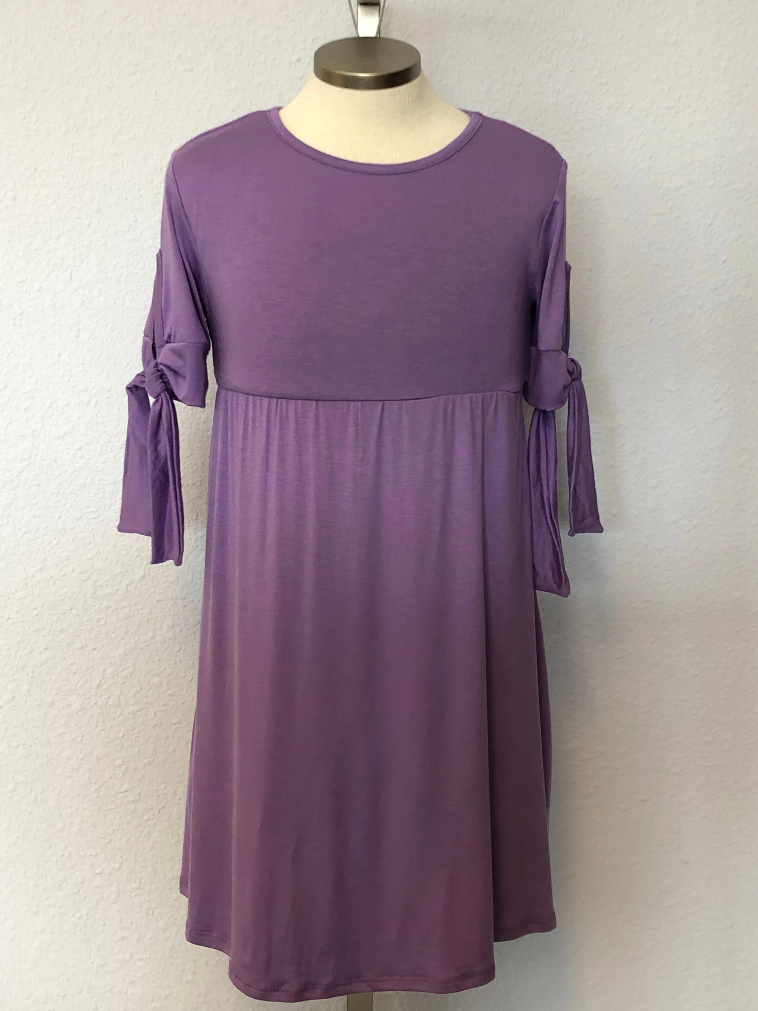 K SOLID MIDI DRESS