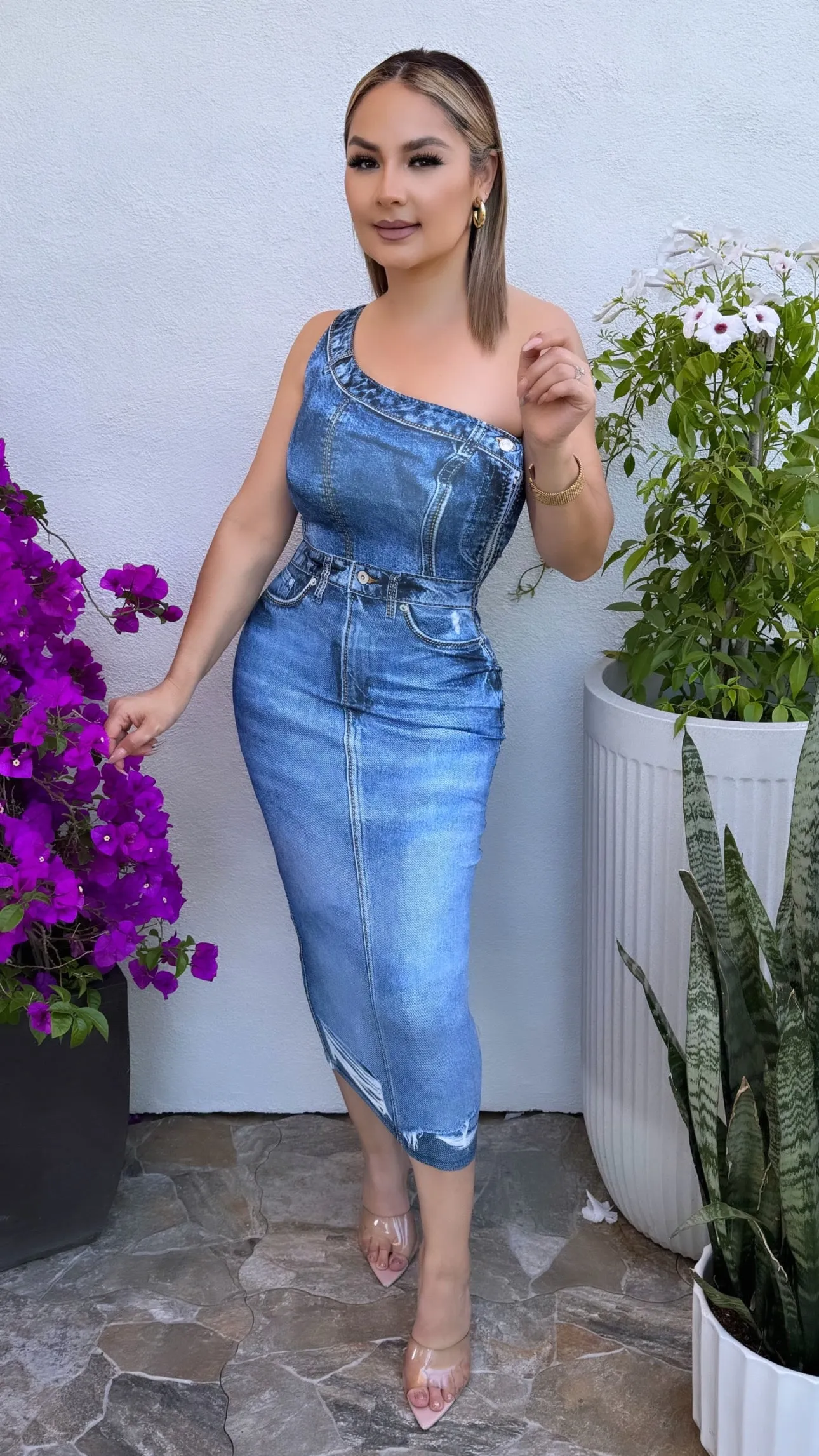 KENNETH DENIM DRESS