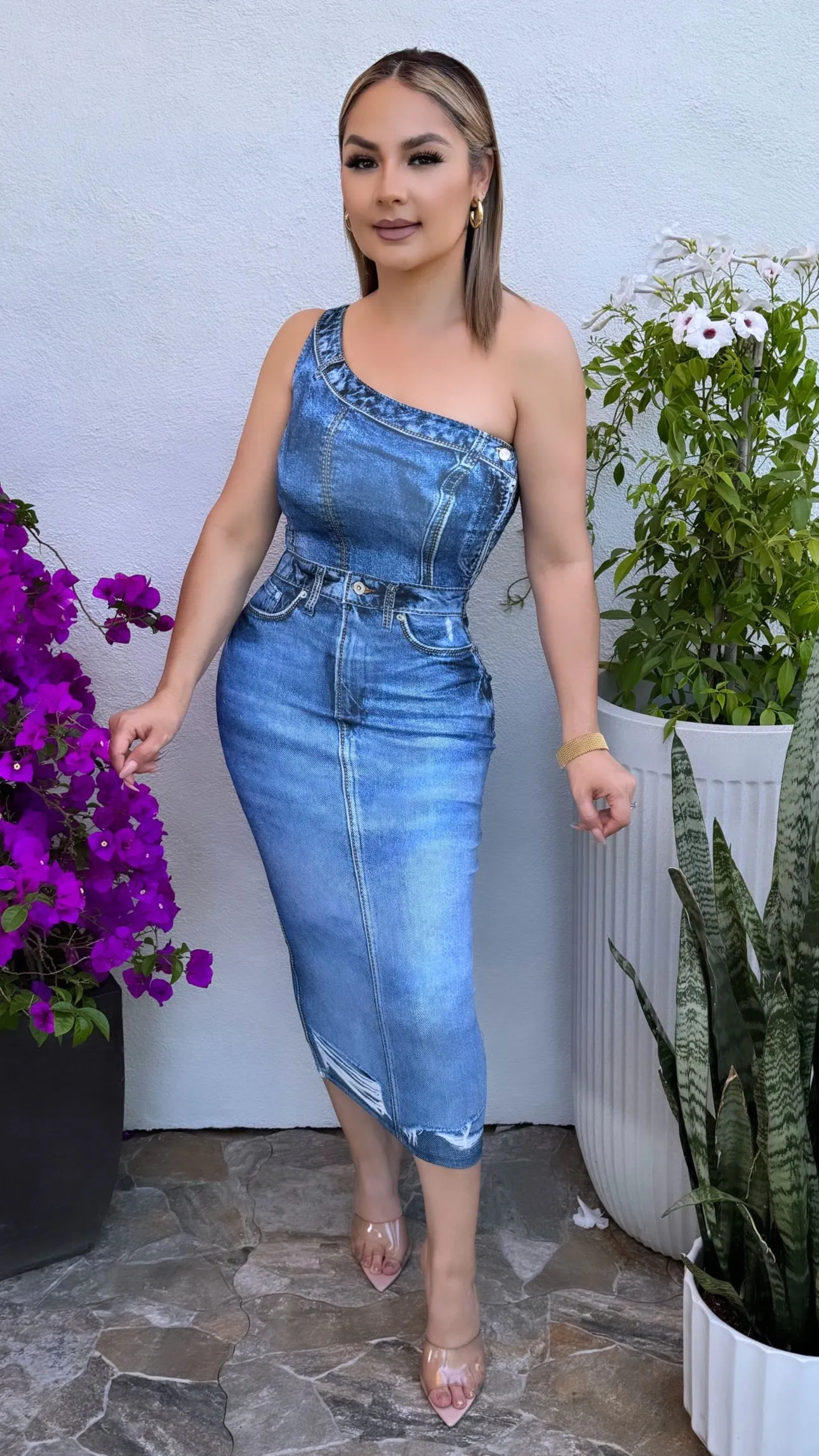 KENNETH DENIM DRESS