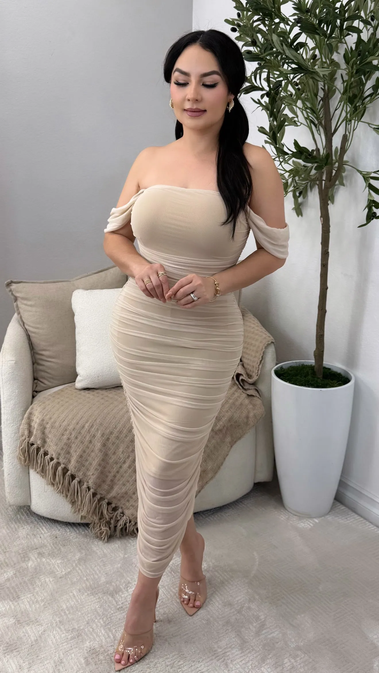 KIERA IVORY  DRESS