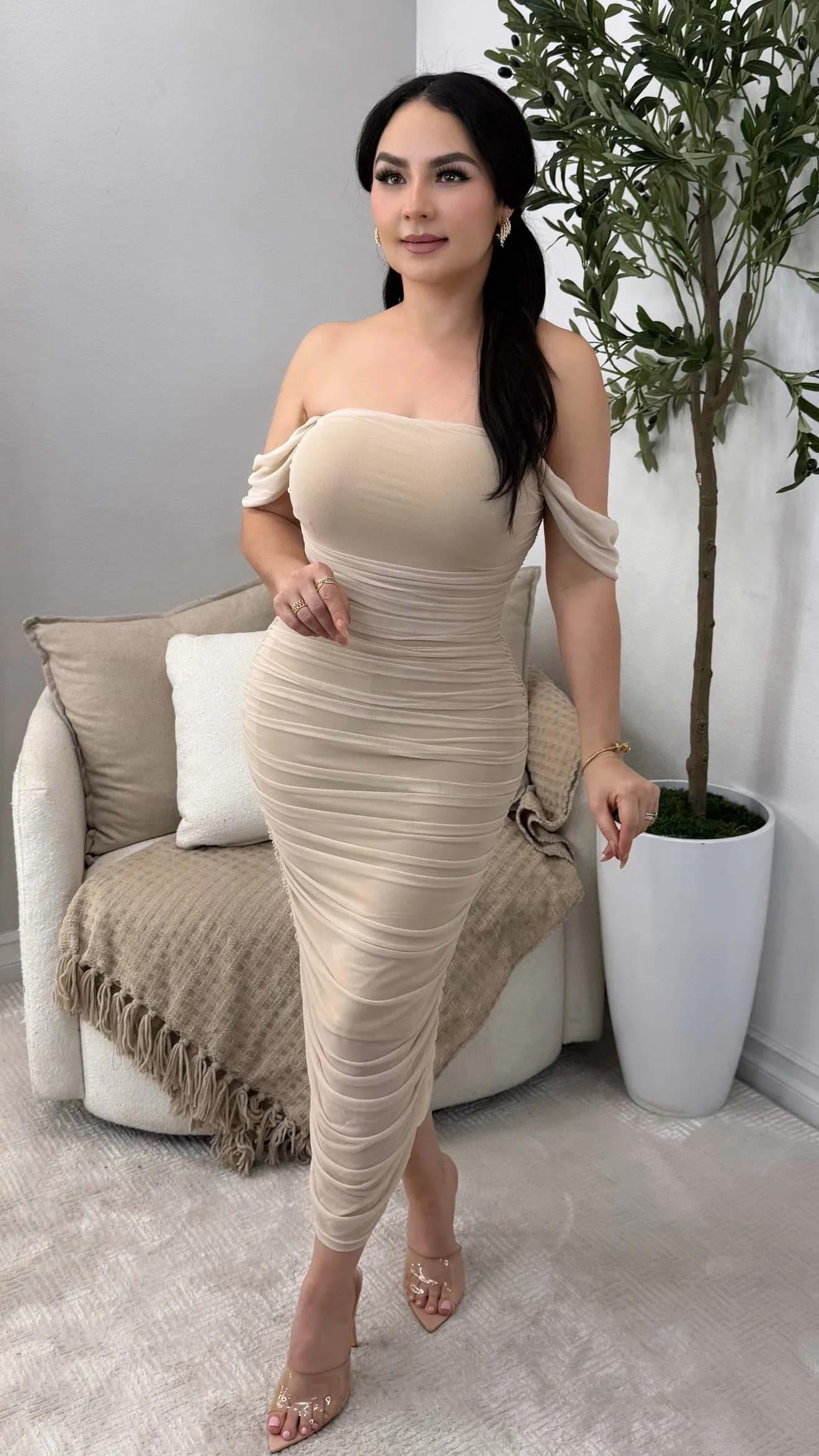 KIERA IVORY  DRESS