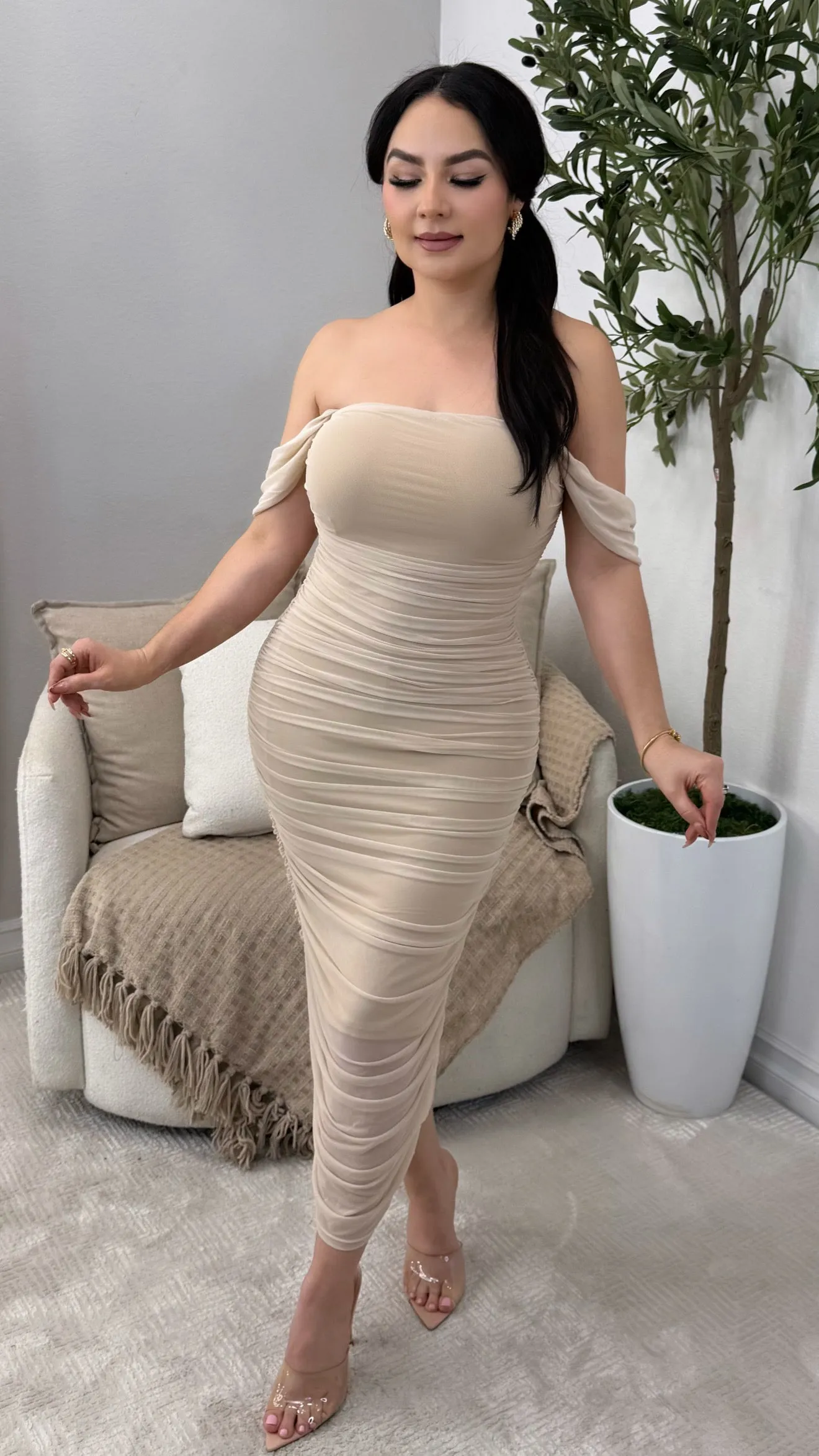 KIERA IVORY  DRESS