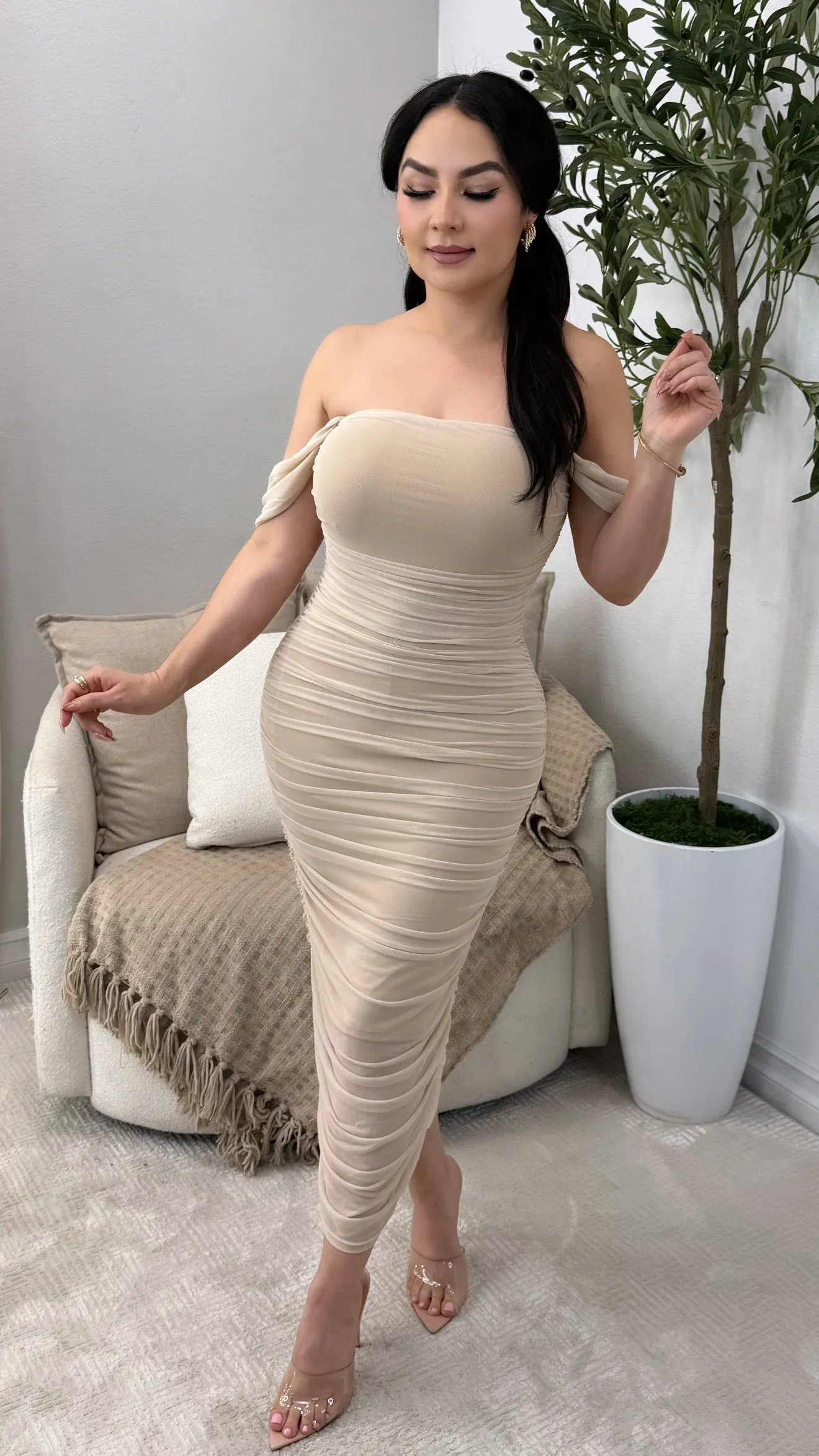 KIERA IVORY  DRESS