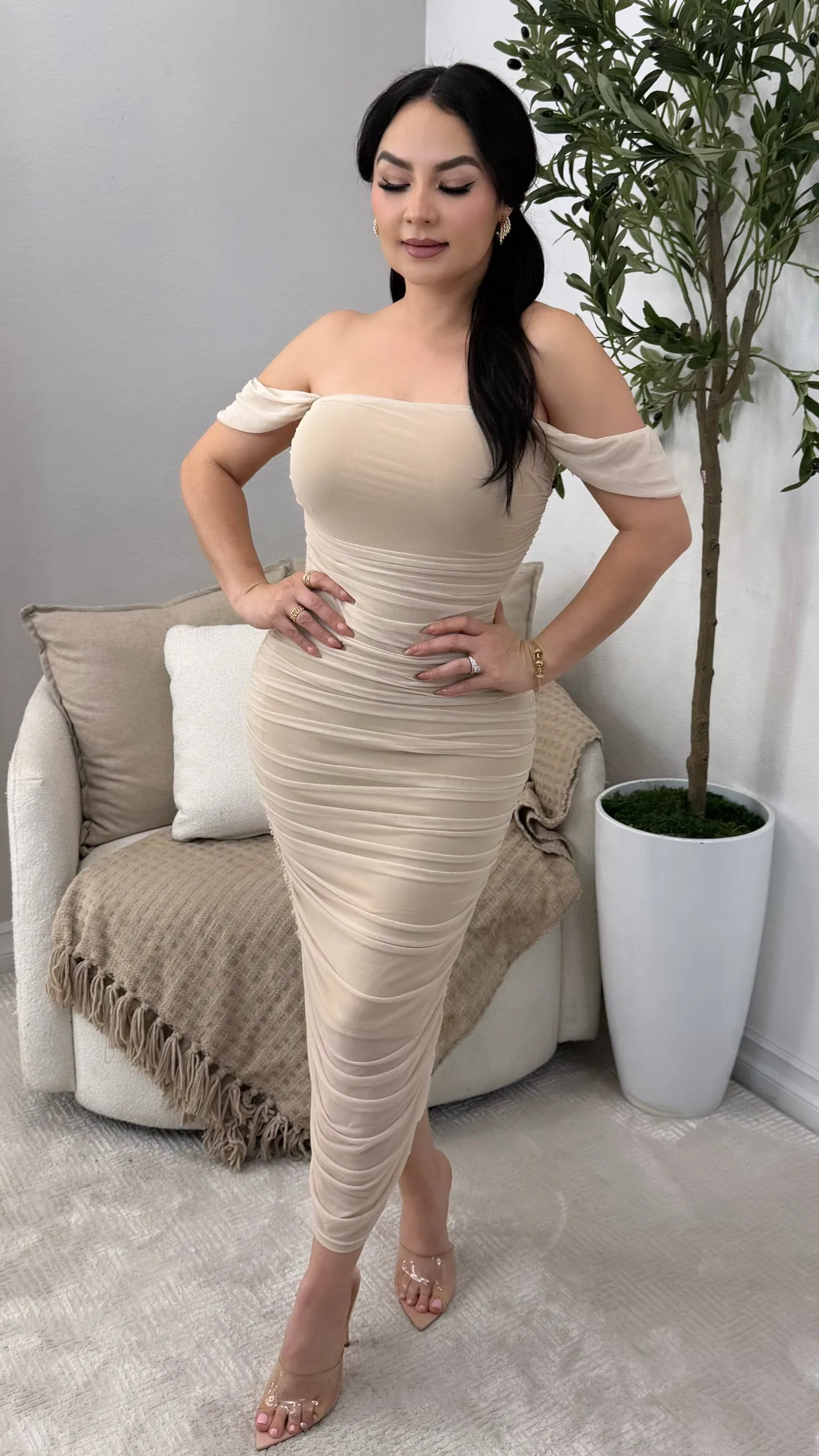 KIERA IVORY  DRESS